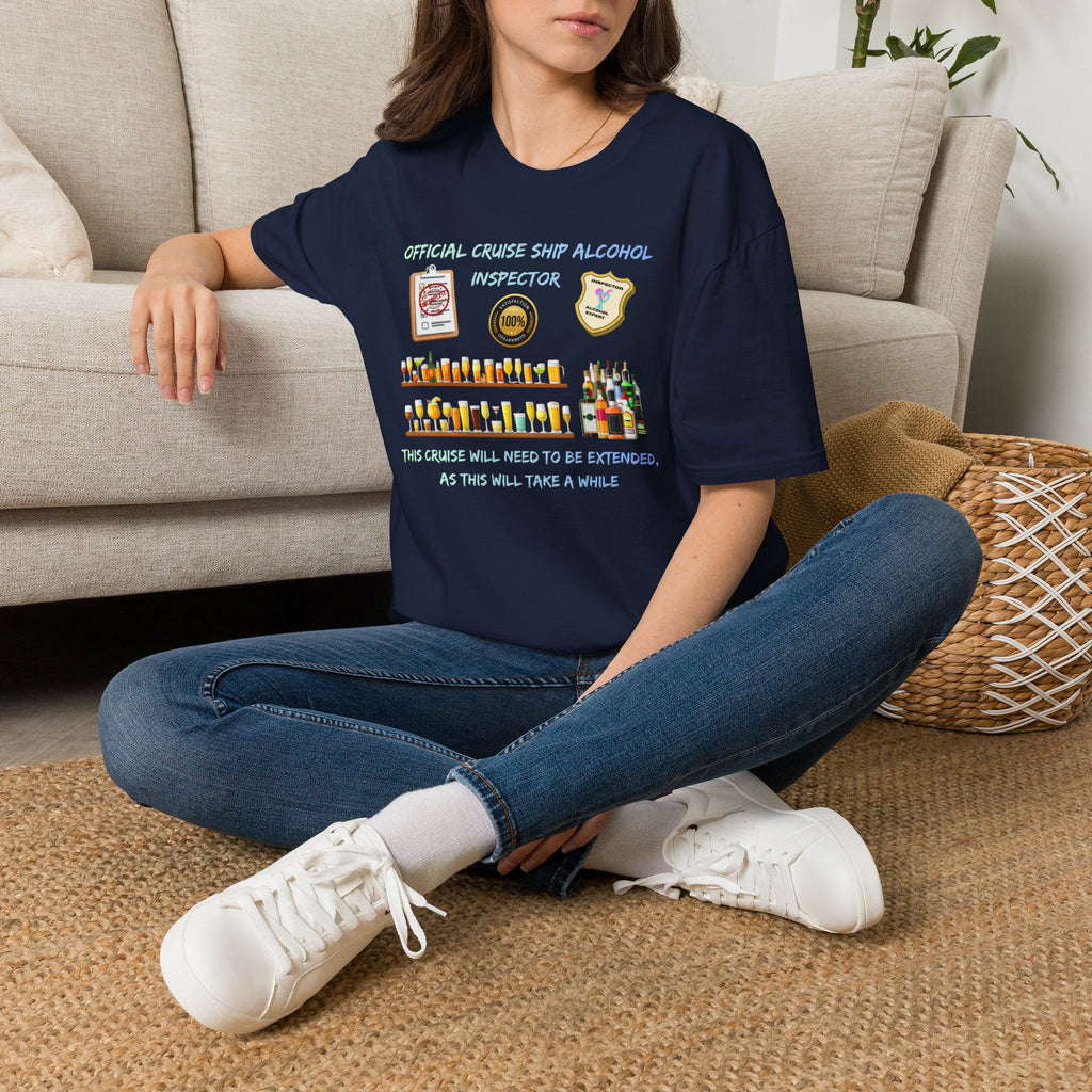T-Shirt — Official Cruise Ship Alcohol Inspector Tee