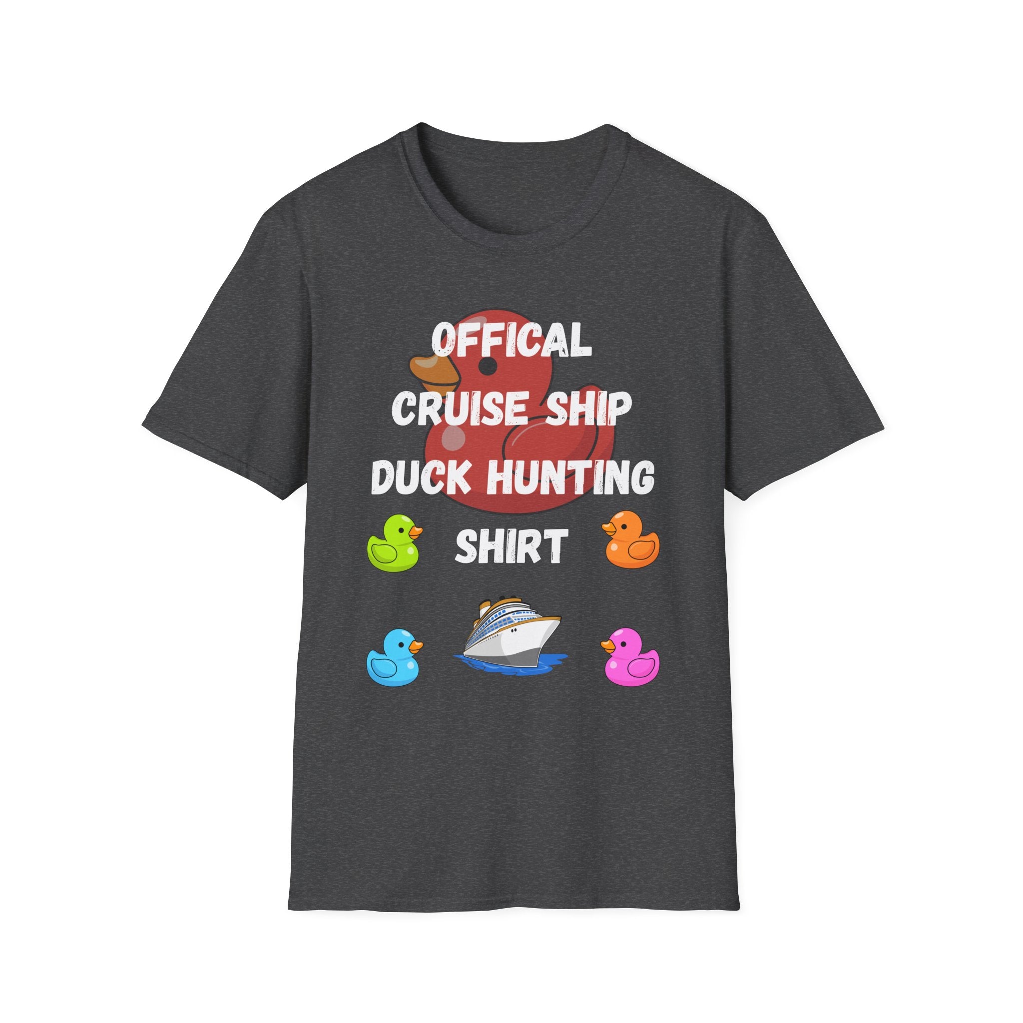 Duck Hunt Graphic T‑Shirt — 'Office Noise, Shh… Duck Hunt!' Playful Rubber Duck Design