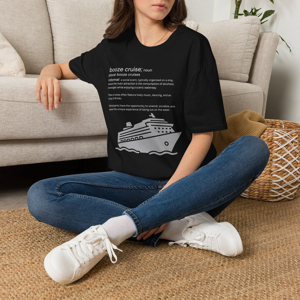 Booze Cruise Definition T-Shirt — Funny Cruise Party Graphic Tee