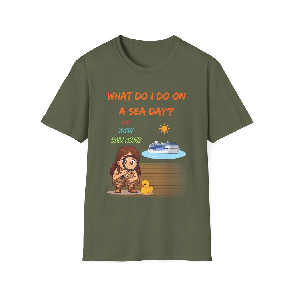Sea Day T‑Shirt — "What Do I Do on a Sea Day?" Cruise Vacation Tee