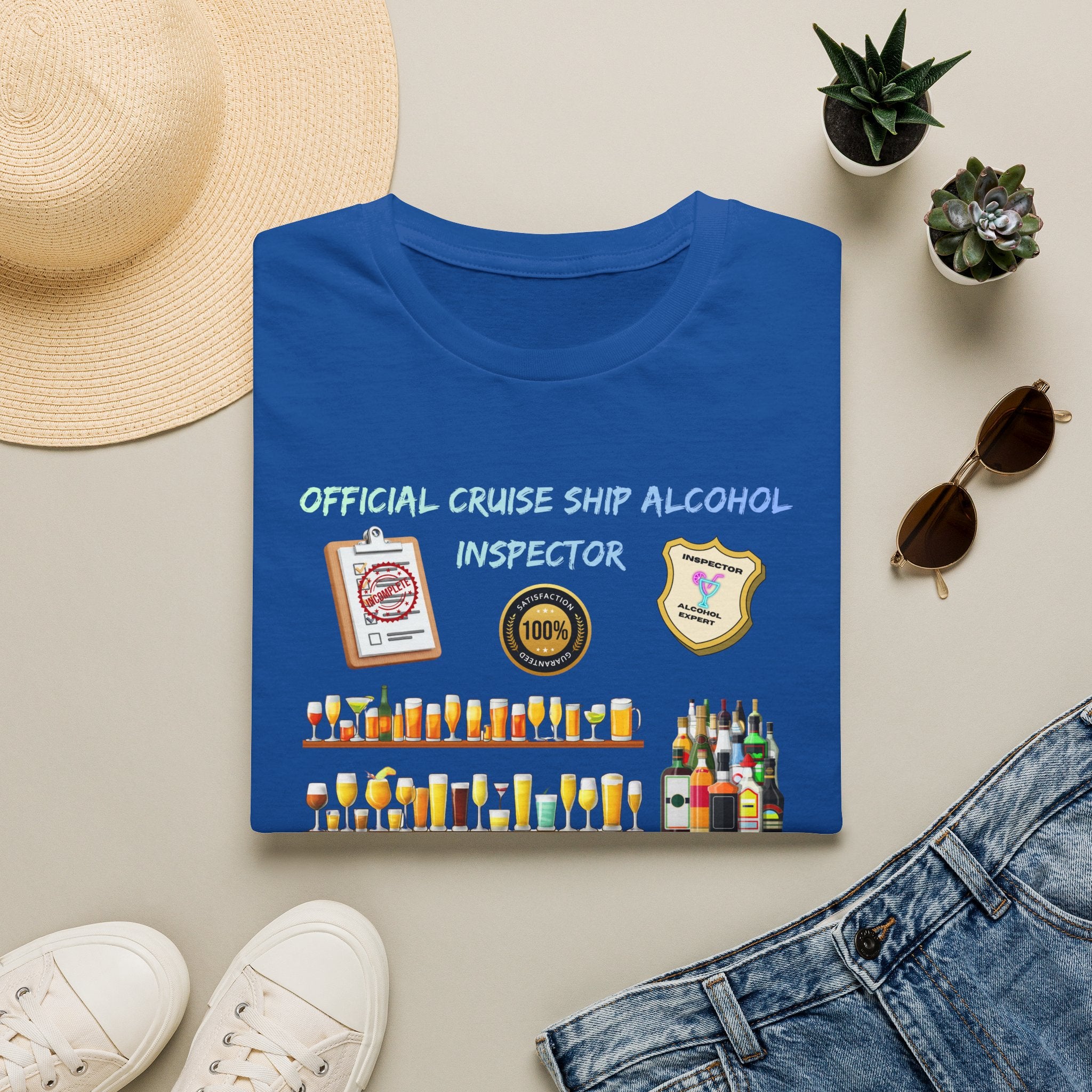 T-Shirt — Official Cruise Ship Alcohol Inspector Tee