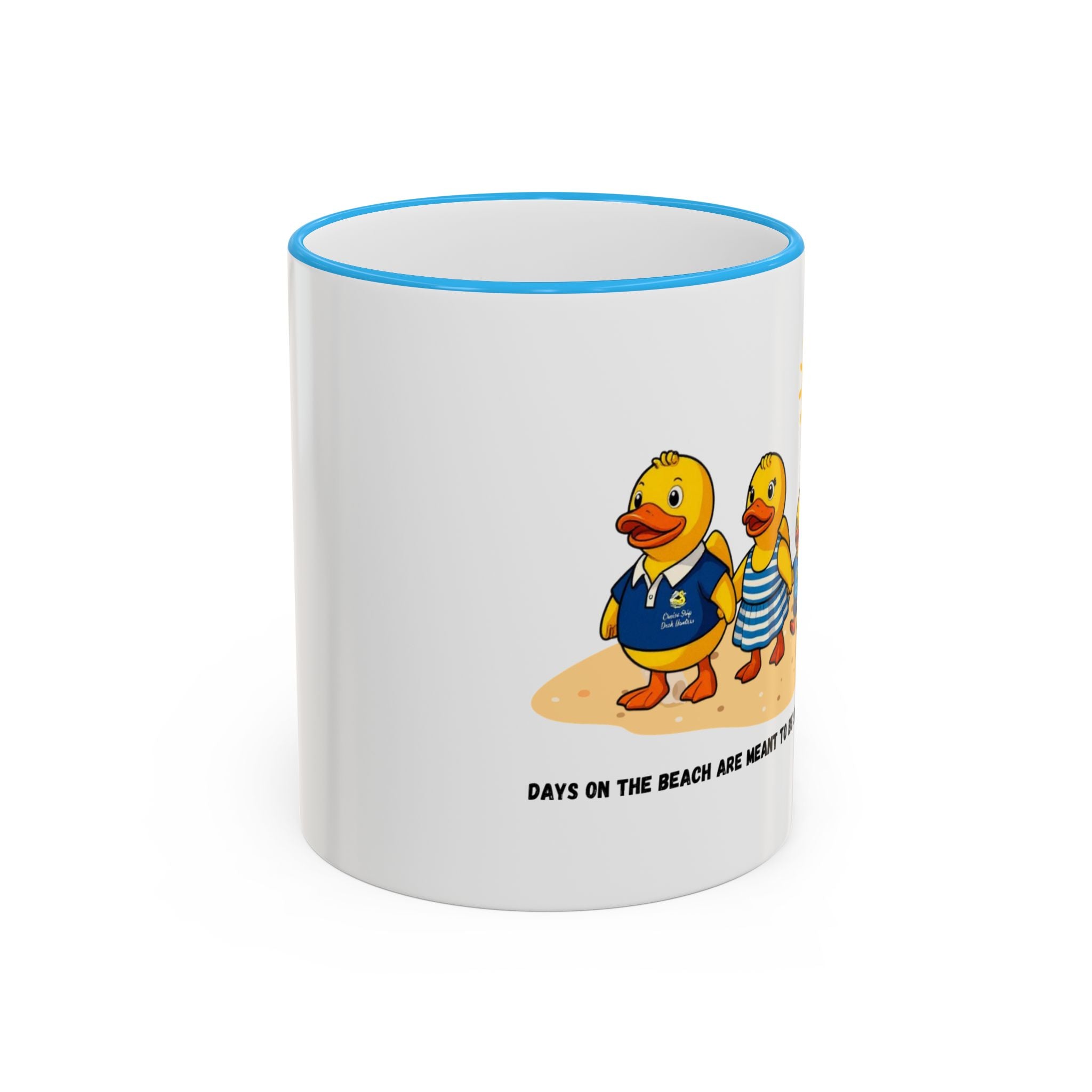 Beach Duck  Family Accent Rim Mug — "Days on the Beach Family"