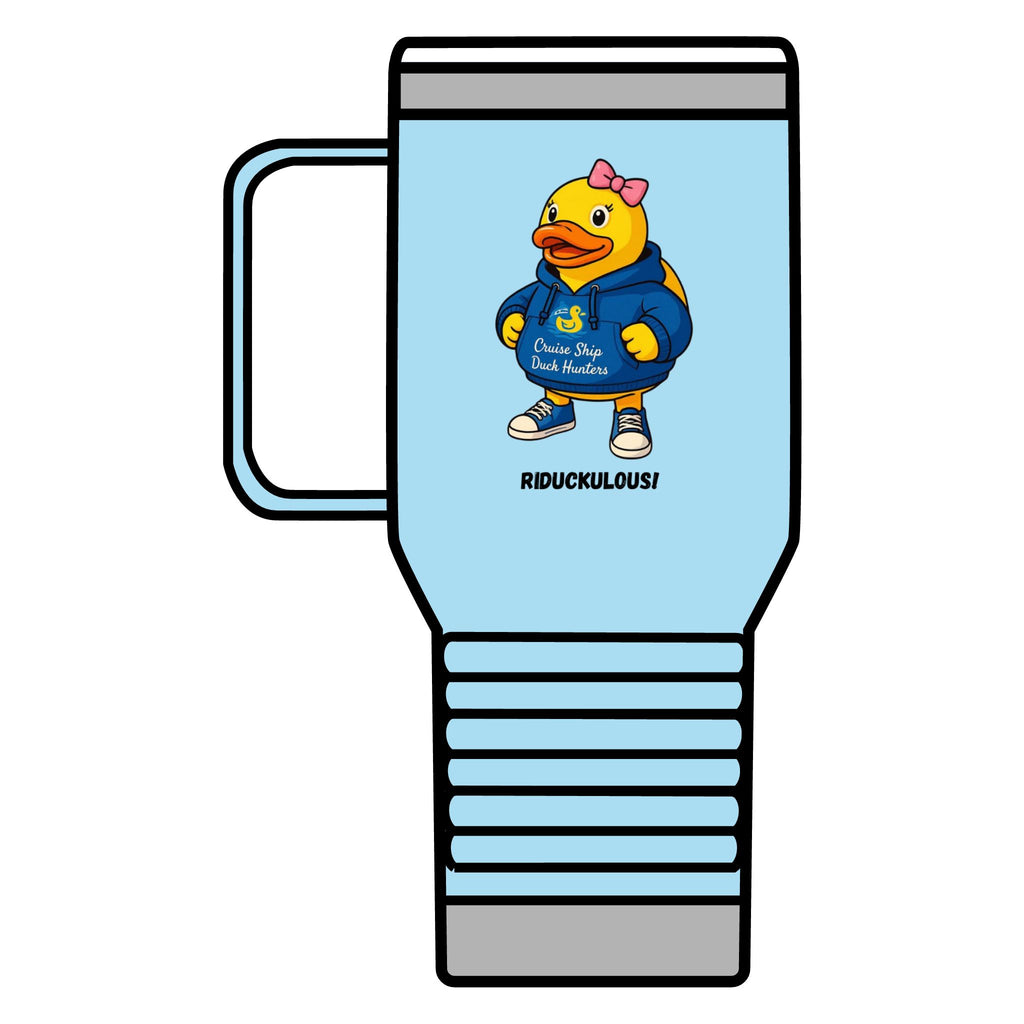 Riduckulous Rubber Duck Travel Mug — 20oz Insulated Coffee Tumbler