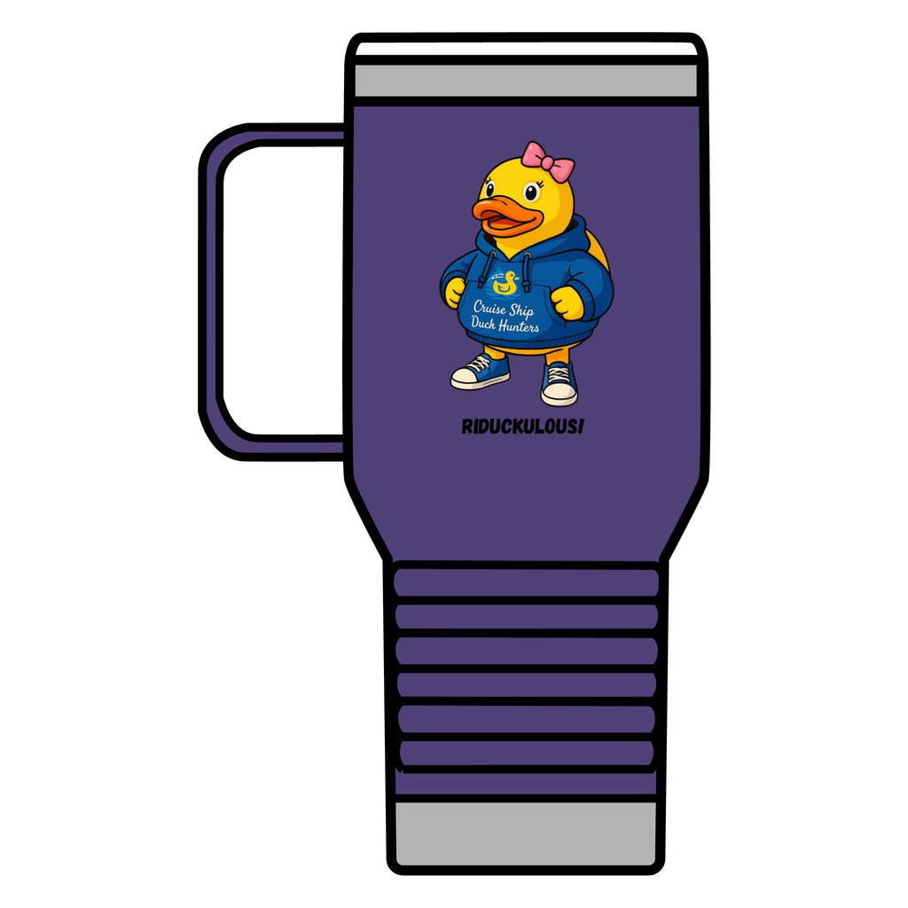 Riduckulous Rubber Duck Travel Mug — 20oz Insulated Coffee Tumbler