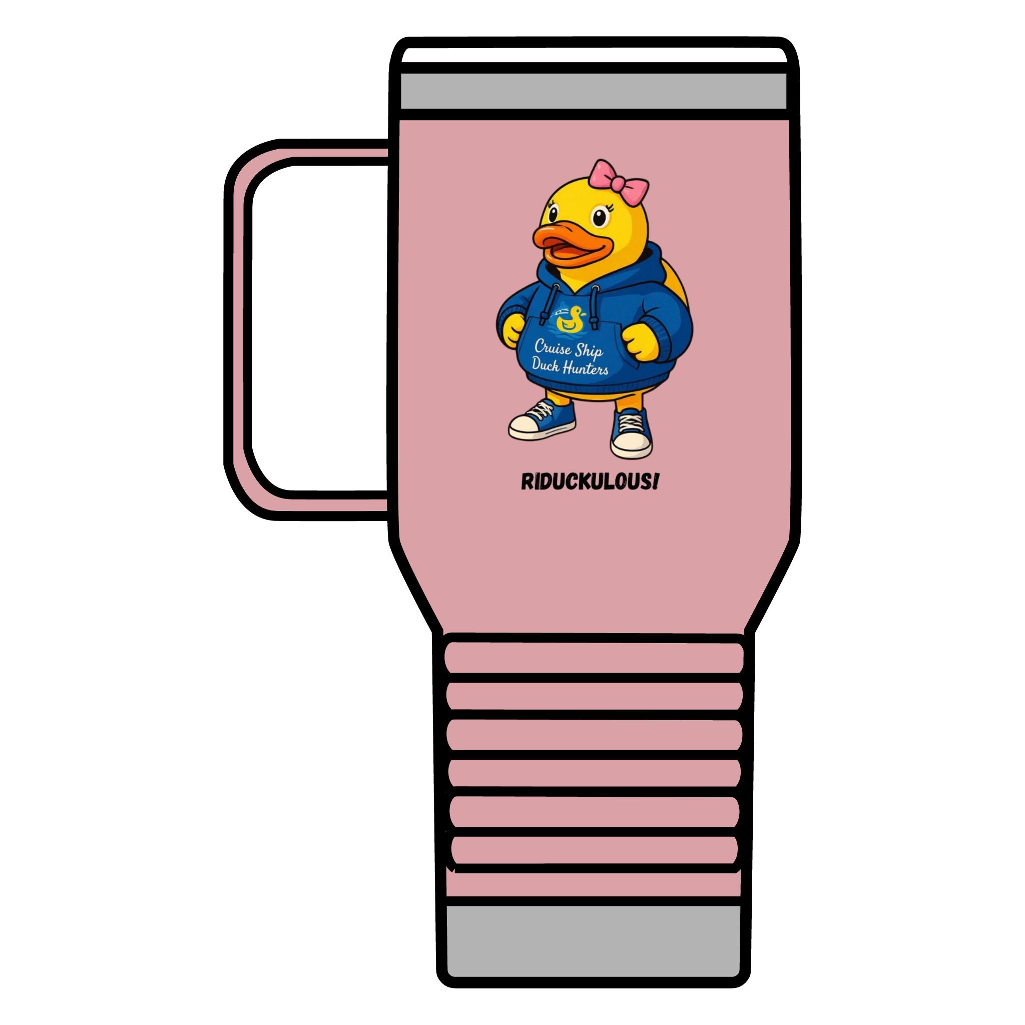 Riduckulous Rubber Duck Travel Mug — 20oz Insulated Coffee Tumbler