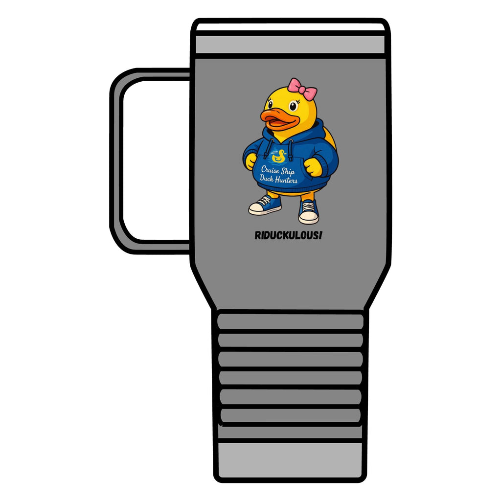 Riduckulous Rubber Duck Travel Mug — 20oz Insulated Coffee Tumbler
