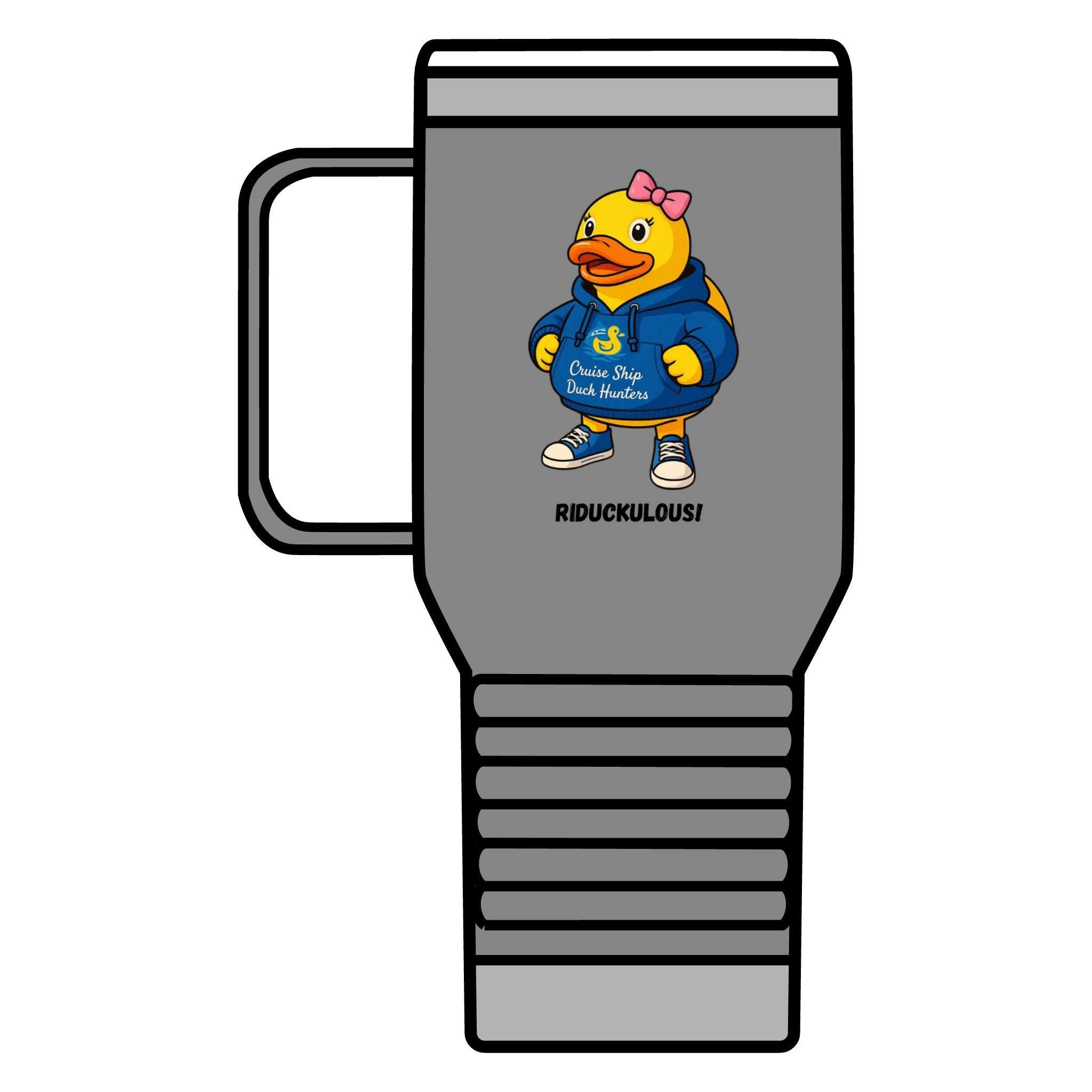 Riduckulous Rubber Duck Travel Mug — 20oz Insulated Coffee Tumbler
