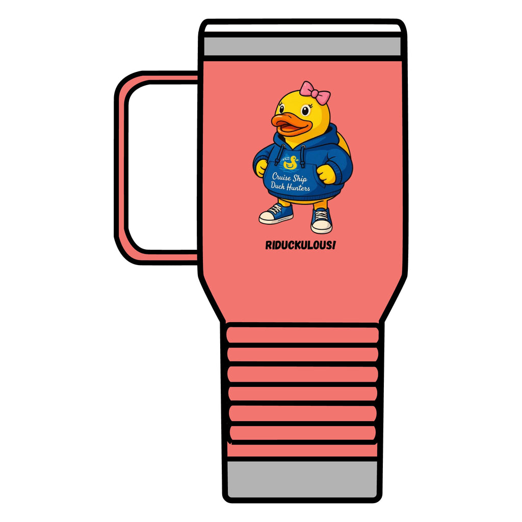 Riduckulous Rubber Duck Travel Mug — 20oz Insulated Coffee Tumbler