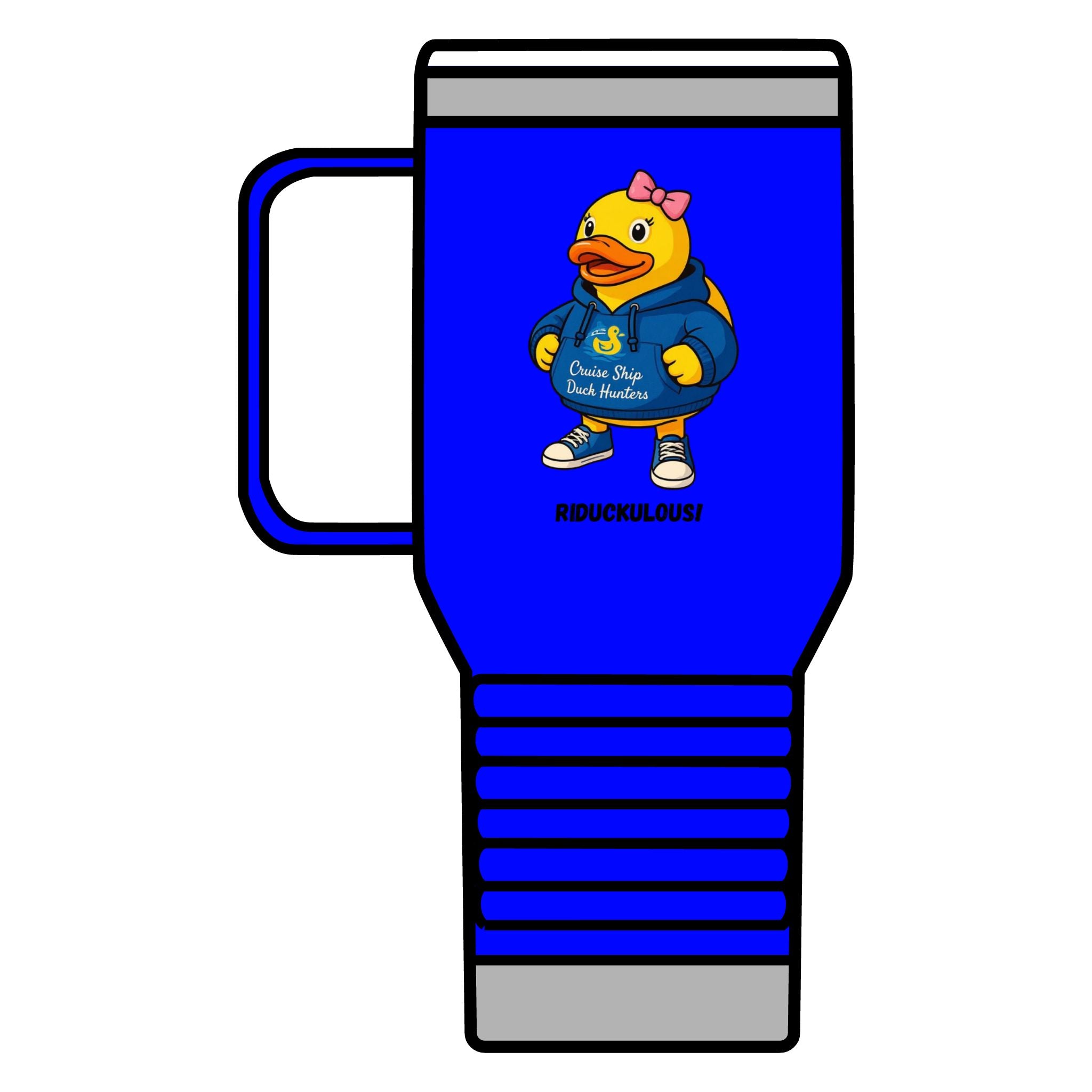 Riduckulous Rubber Duck Travel Mug — 20oz Insulated Coffee Tumbler