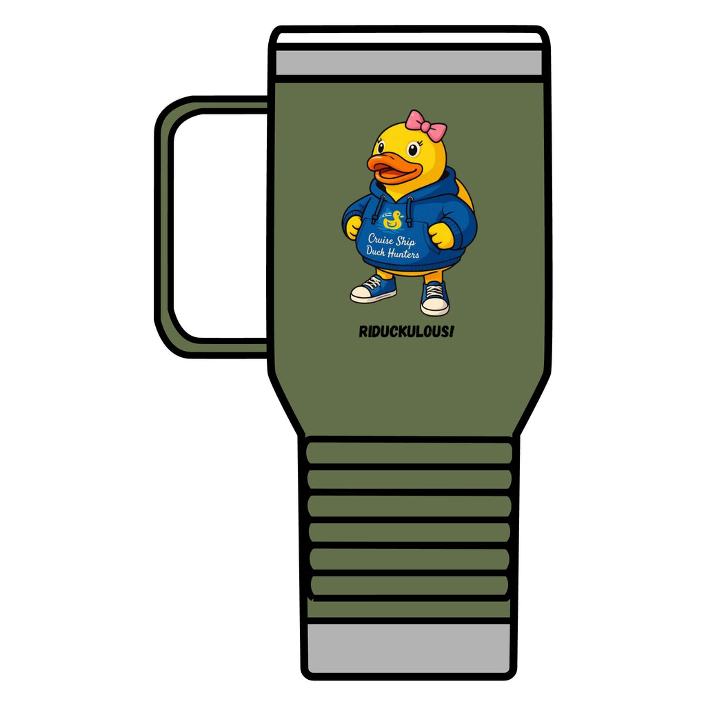 Riduckulous Rubber Duck Travel Mug — 20oz Insulated Coffee Tumbler
