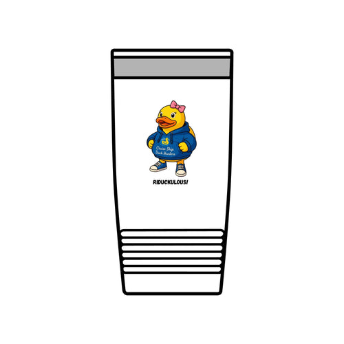 20oz Insulated Tumbler — Cute Duck Mascot Design ("Ridiculously")