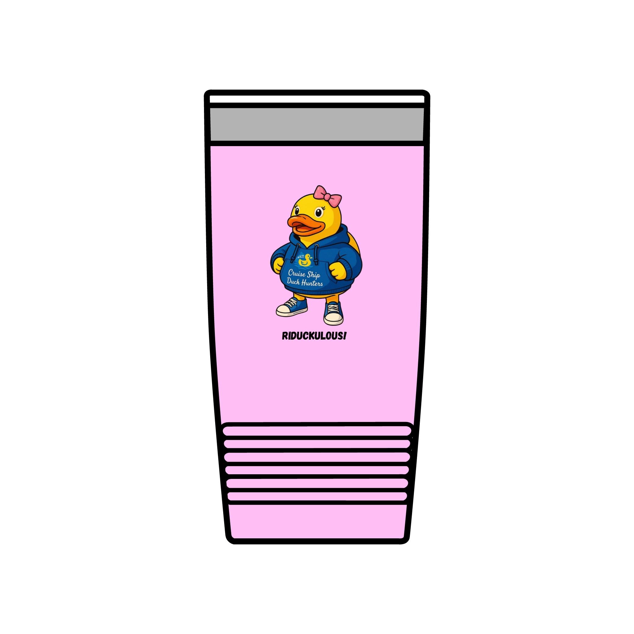 20oz Insulated Tumbler — Cute Duck Mascot Design ("Ridiculously")