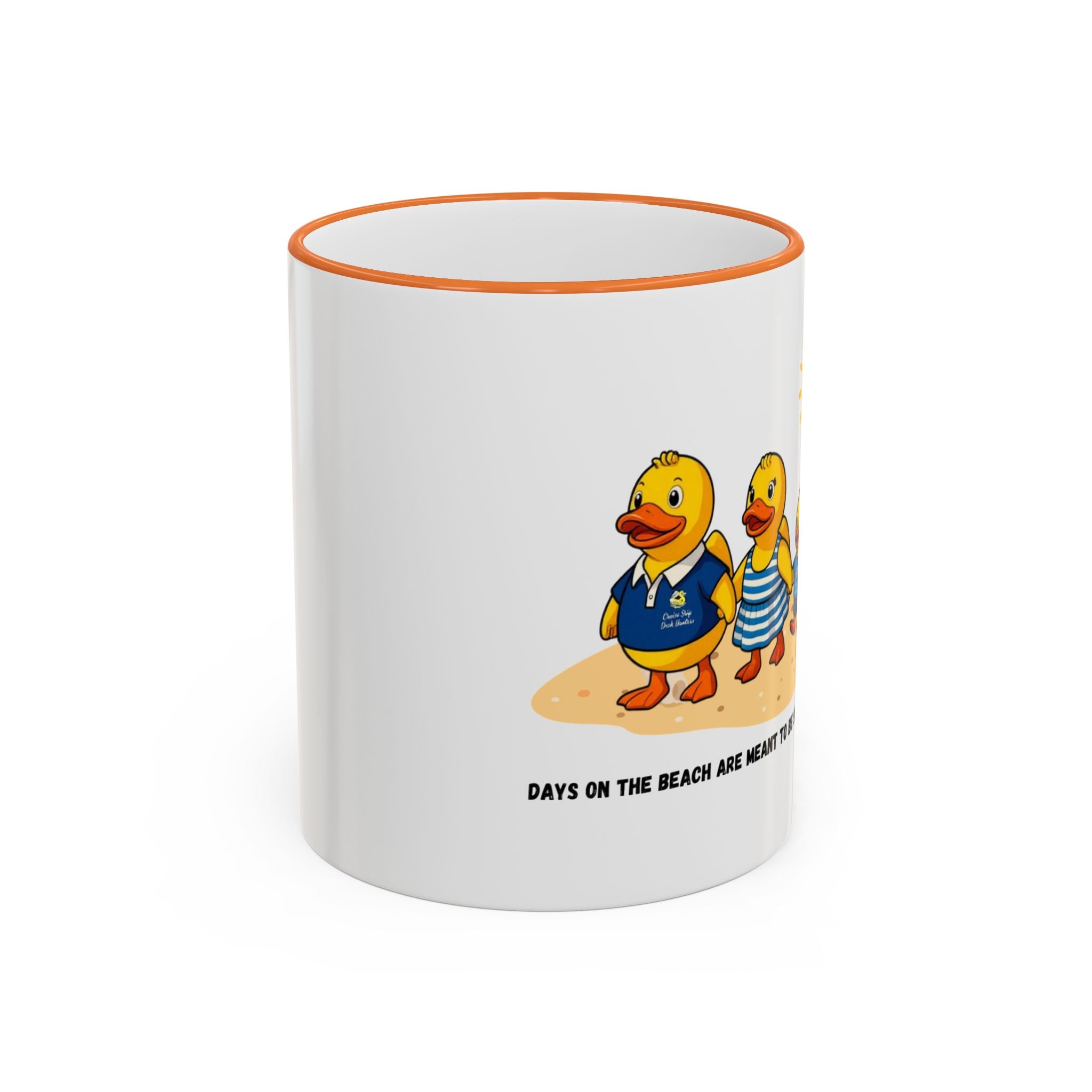 Beach Duck  Family Accent Rim Mug — "Days on the Beach Family"