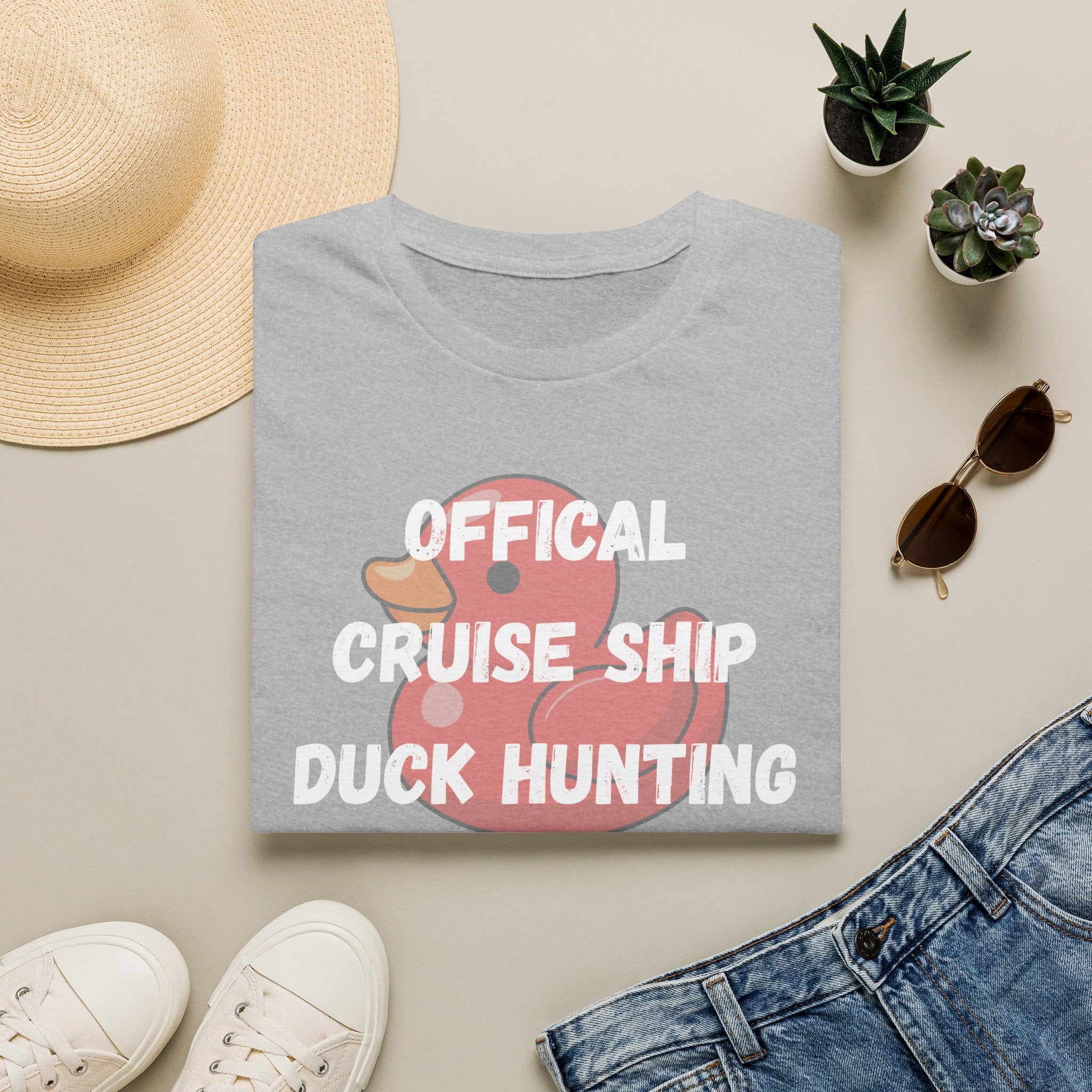 Duck Hunt Graphic T‑Shirt — 'Office Noise, Shh… Duck Hunt!' Playful Rubber Duck Design