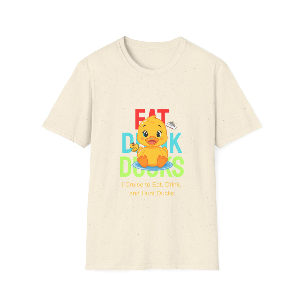 Duck Graphic T-Shirt — Cute "Eat Drink, Duck" Cartoon Tee