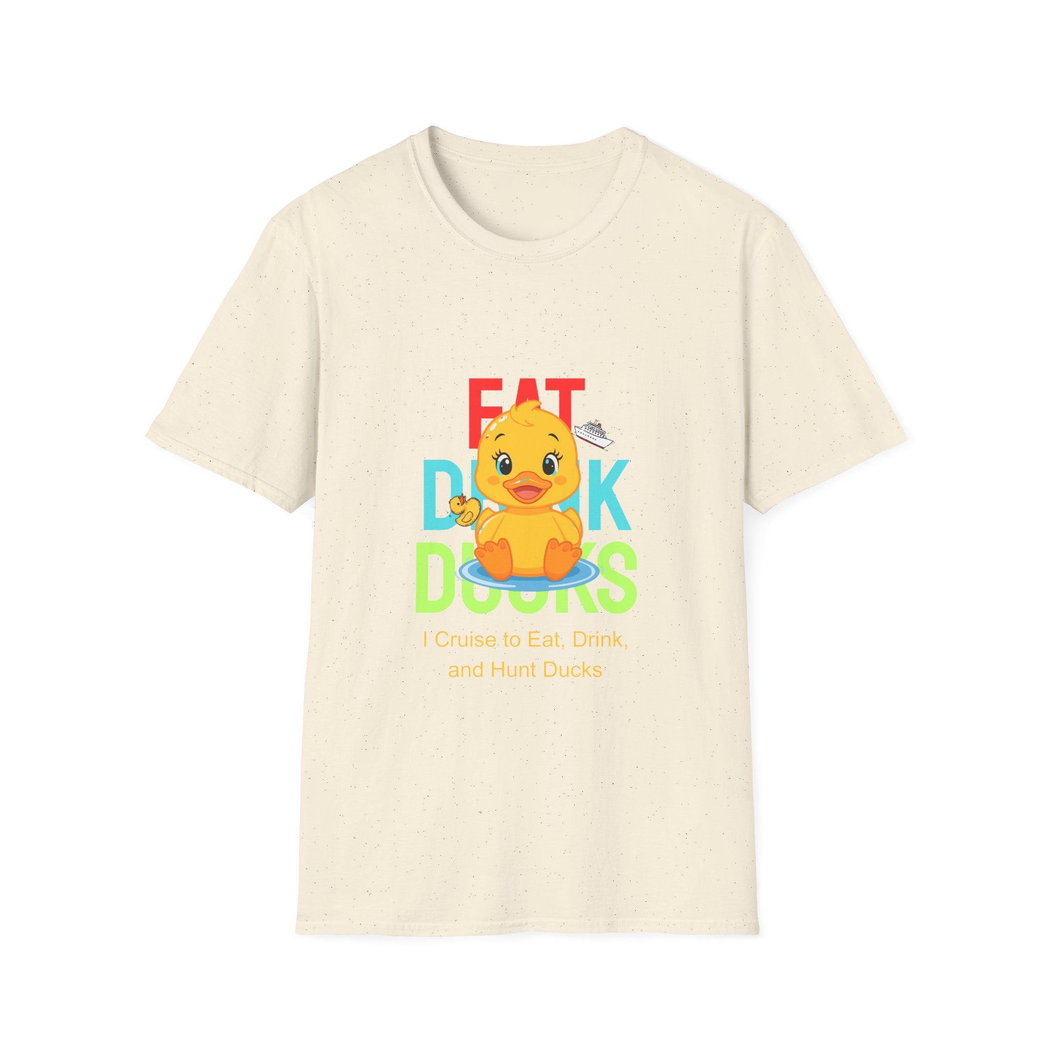 Duck Graphic T-Shirt — Cute "Eat Drink, Duck" Cartoon Tee