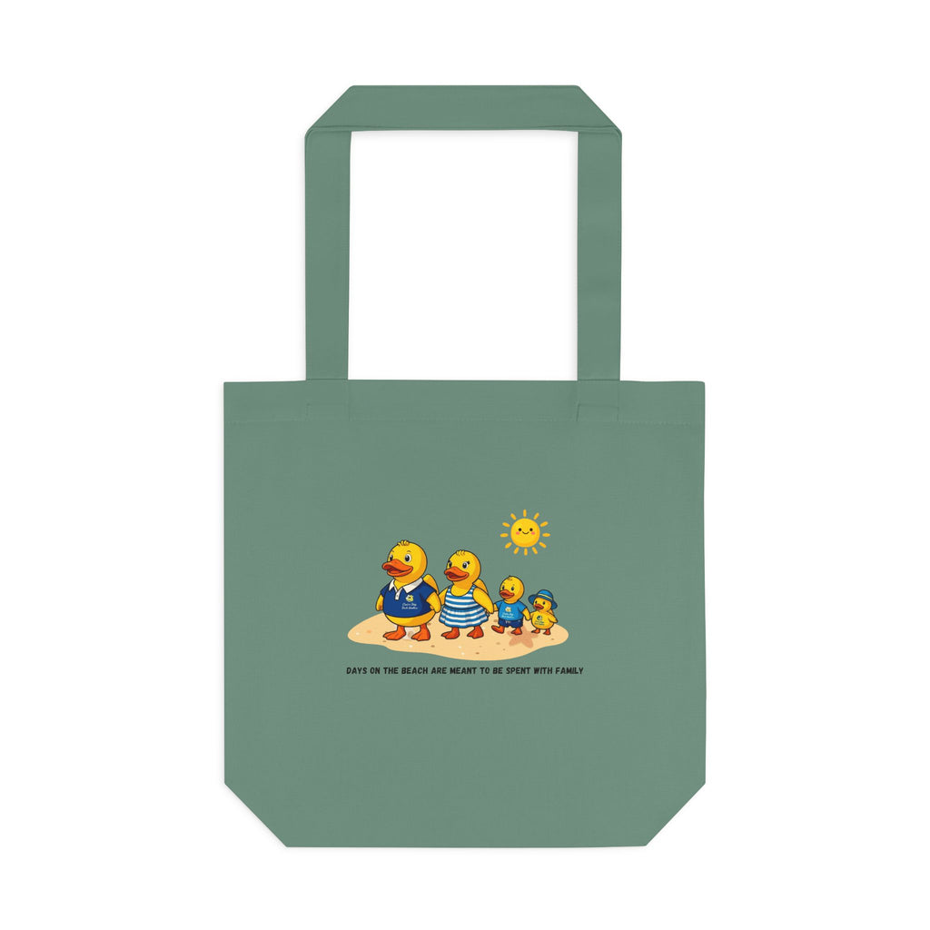 Rubber Duck Family Beach Cotton Tote Bag – Eco-Friendly Shopper