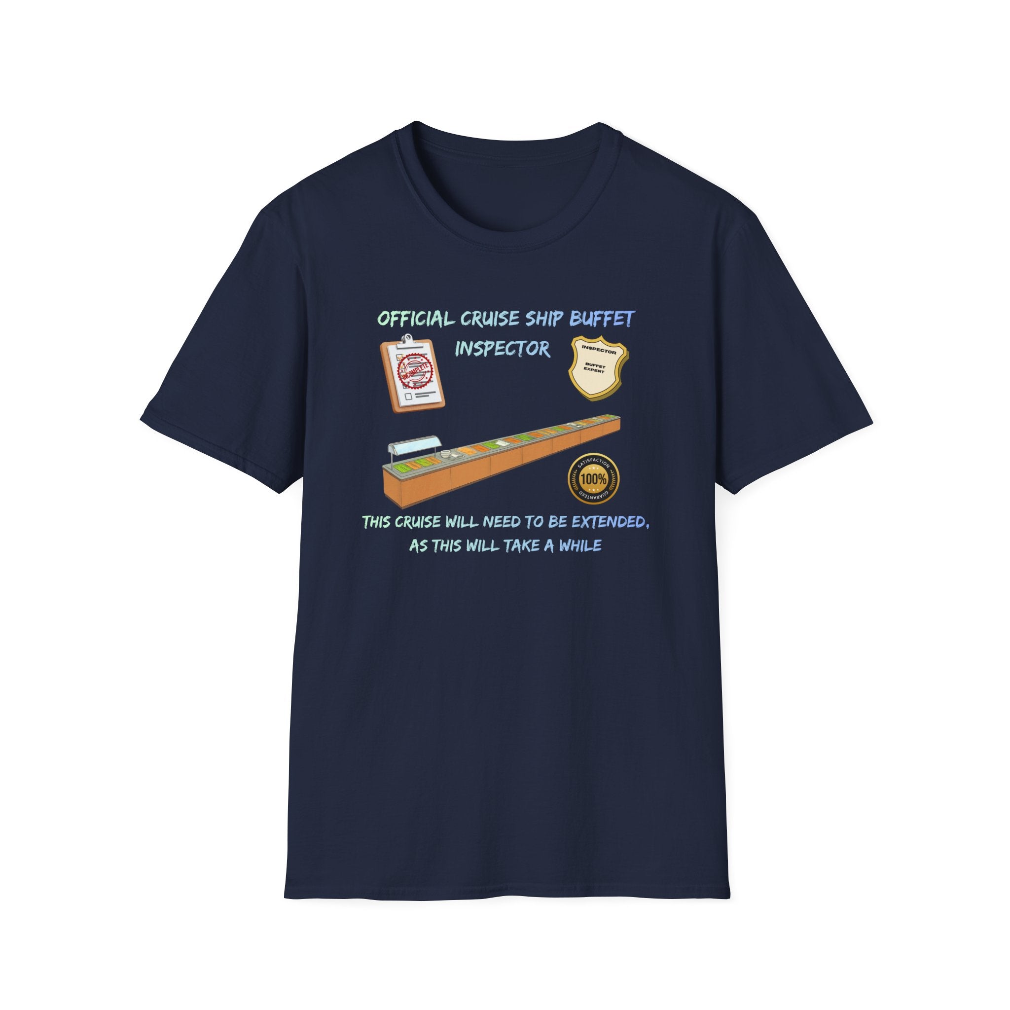 Cruise Ship Buffet Inspector T-Shirt — Funny Cruise Crew Vacation Tee
