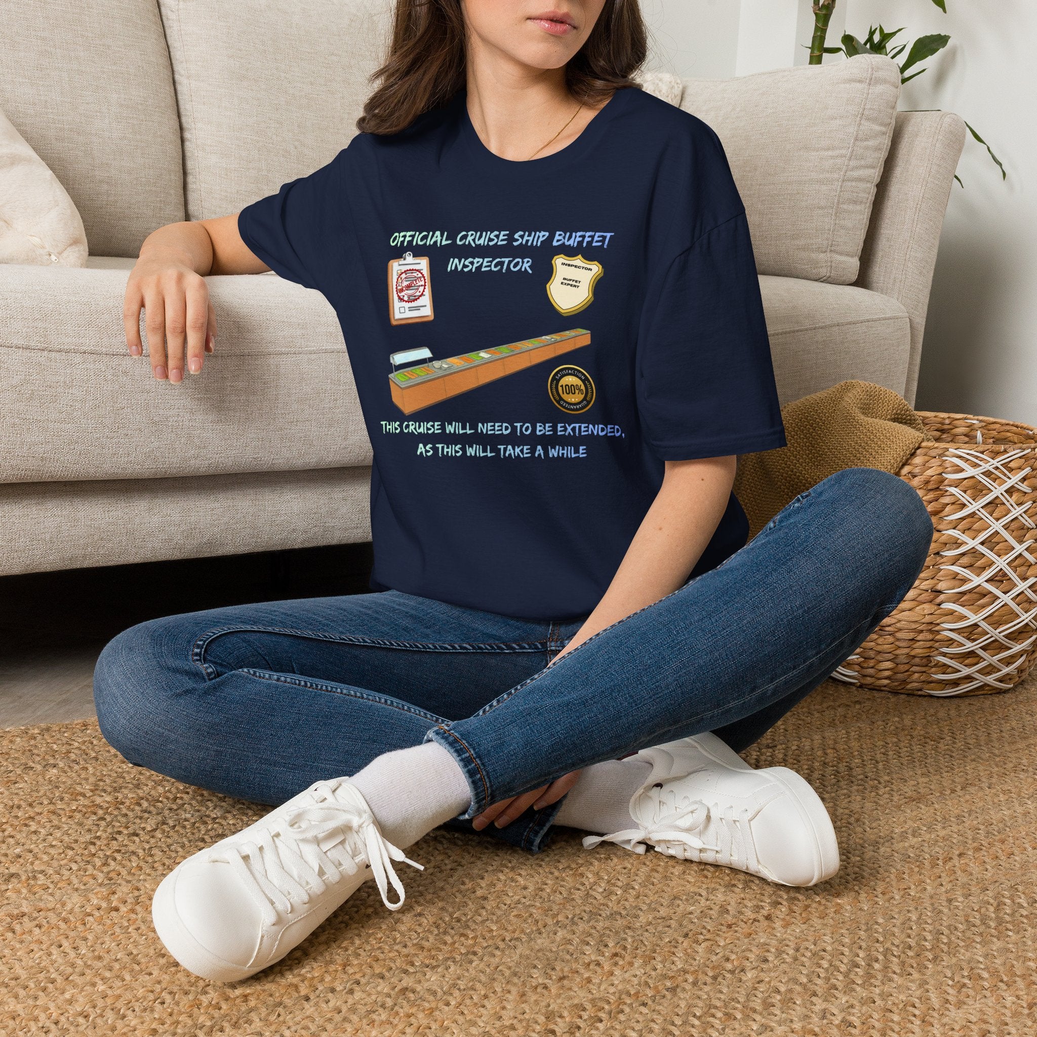Cruise Ship Buffet Inspector T-Shirt — Funny Cruise Crew Vacation Tee
