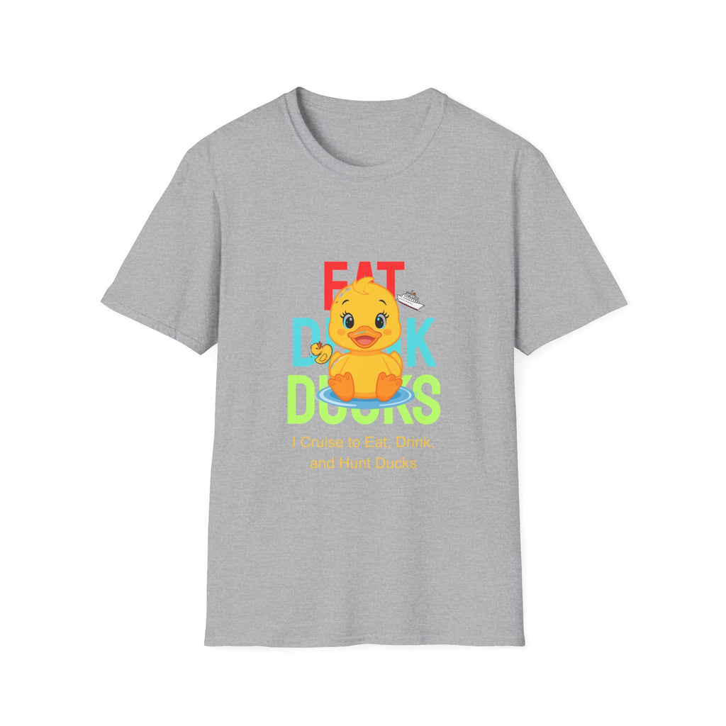 Duck Graphic T-Shirt — Cute "Eat Drink, Duck" Cartoon Tee