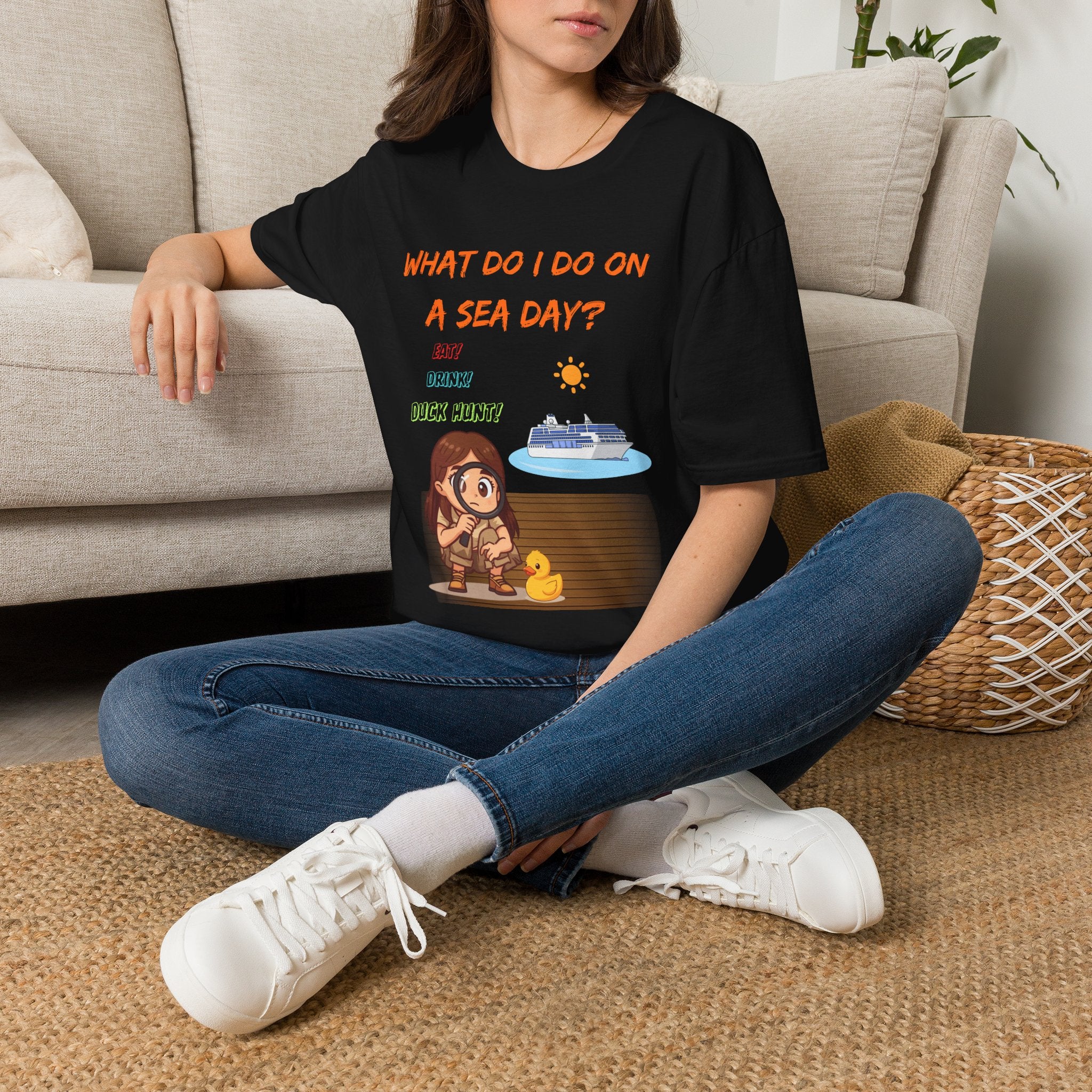 Sea Day T‑Shirt — "What Do I Do on a Sea Day?" Cruise Vacation Tee