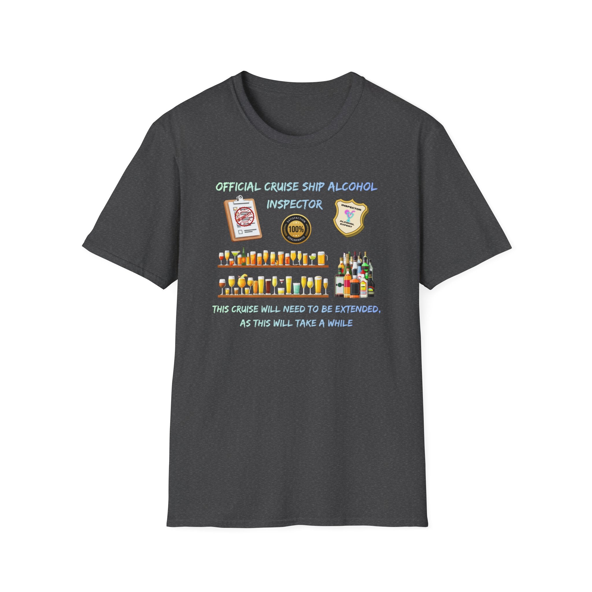 T-Shirt — Official Cruise Ship Alcohol Inspector Tee