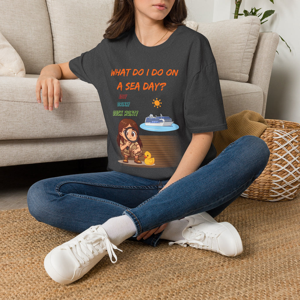 Sea Day T‑Shirt — "What Do I Do on a Sea Day?" Cruise Vacation Tee