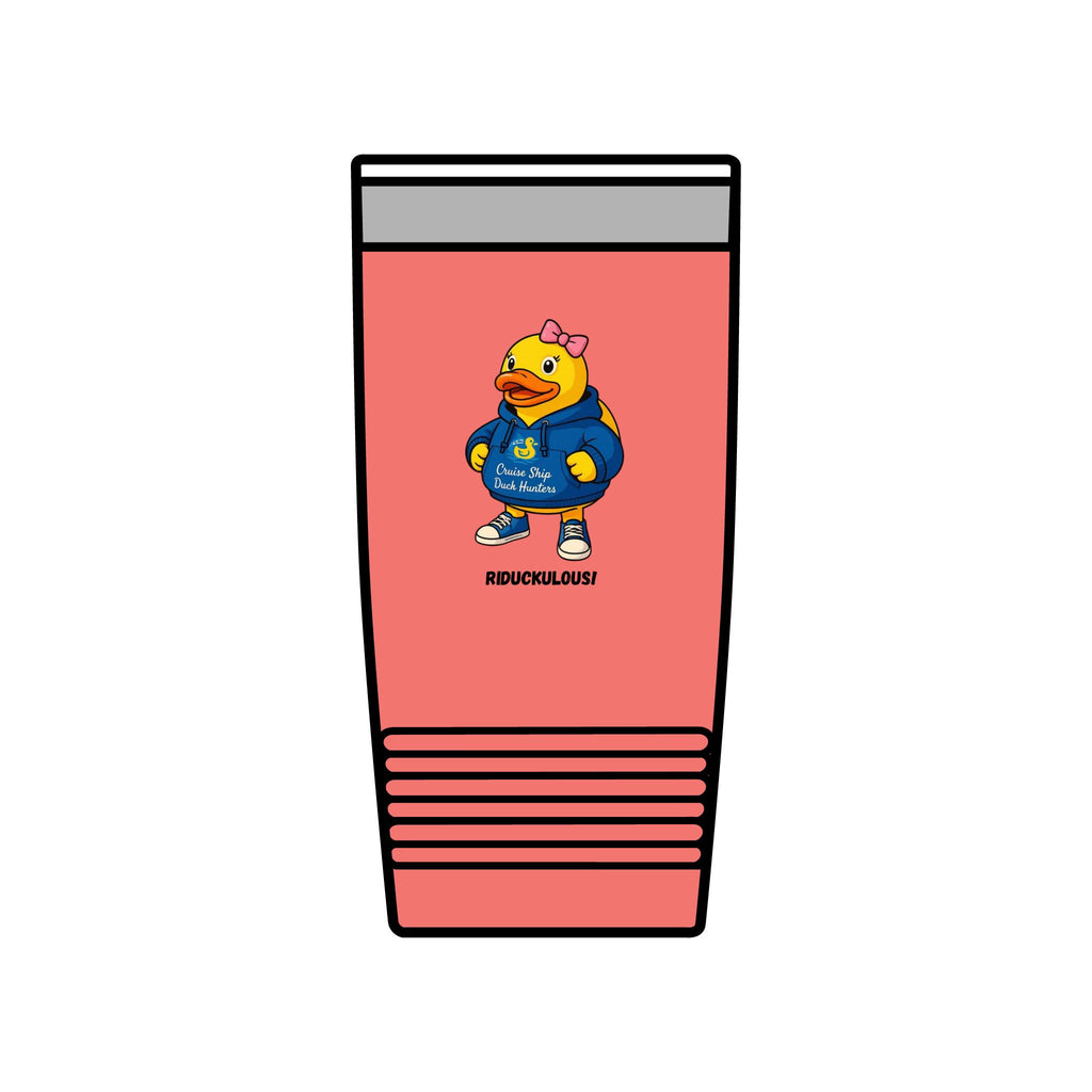 20oz Insulated Tumbler — Cute Duck Mascot Design ("Ridiculously")