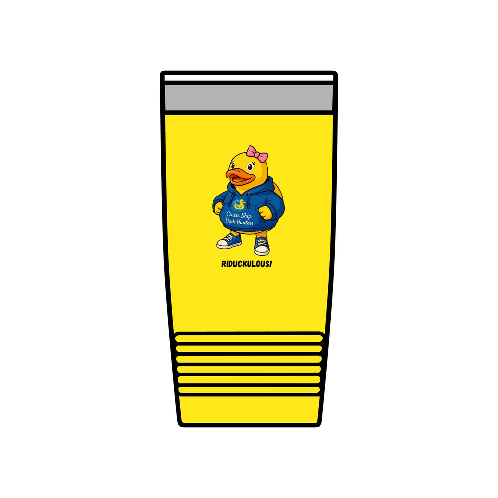 20oz Insulated Tumbler — Cute Duck Mascot Design ("Ridiculously")