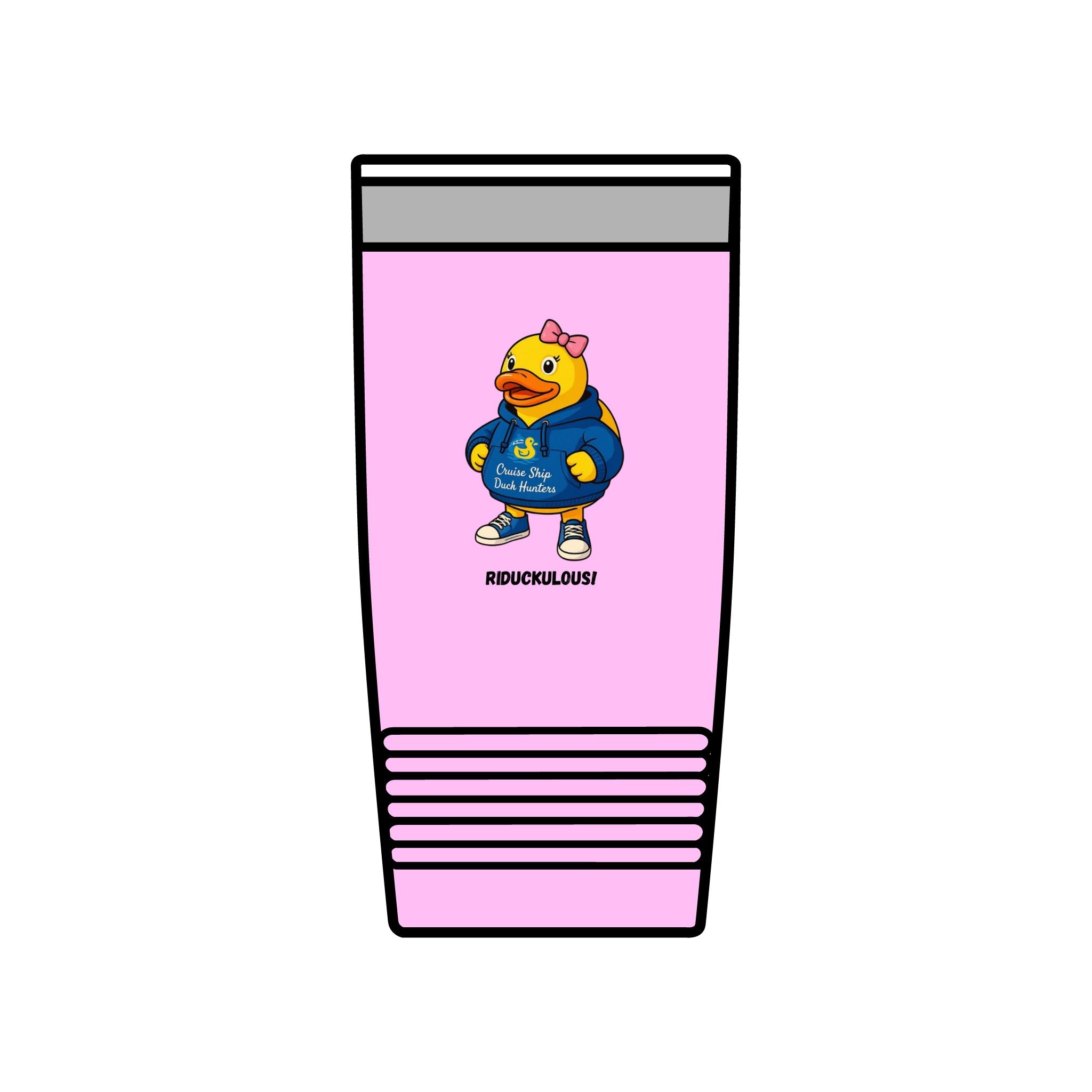 20oz Insulated Tumbler — Cute Duck Mascot Design ("Ridiculously")