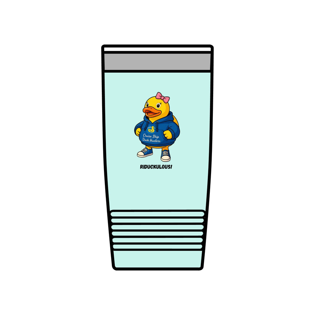 20oz Insulated Tumbler — Cute Duck Mascot Design ("Ridiculously")