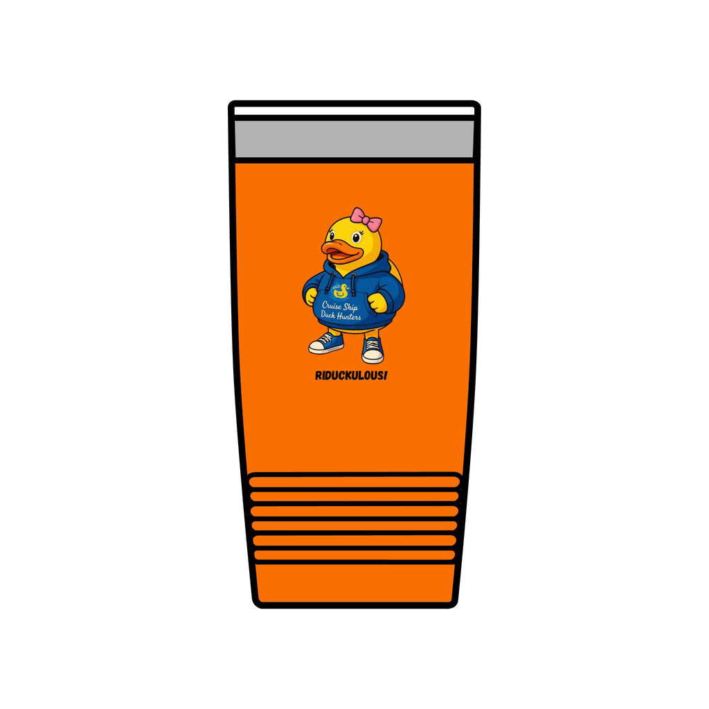 20oz Insulated Tumbler — Cute Duck Mascot Design ("Ridiculously")