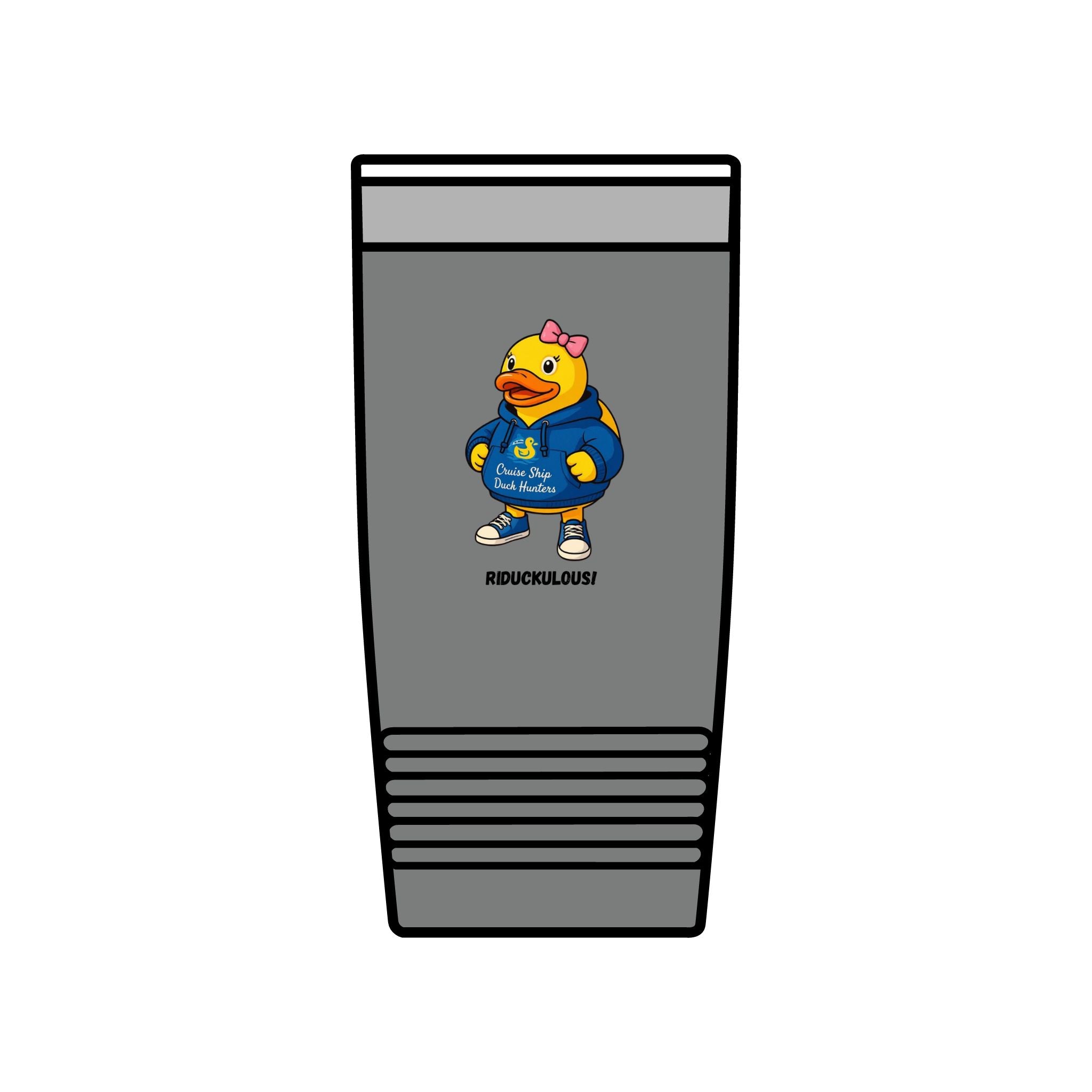 20oz Insulated Tumbler — Cute Duck Mascot Design ("Ridiculously")