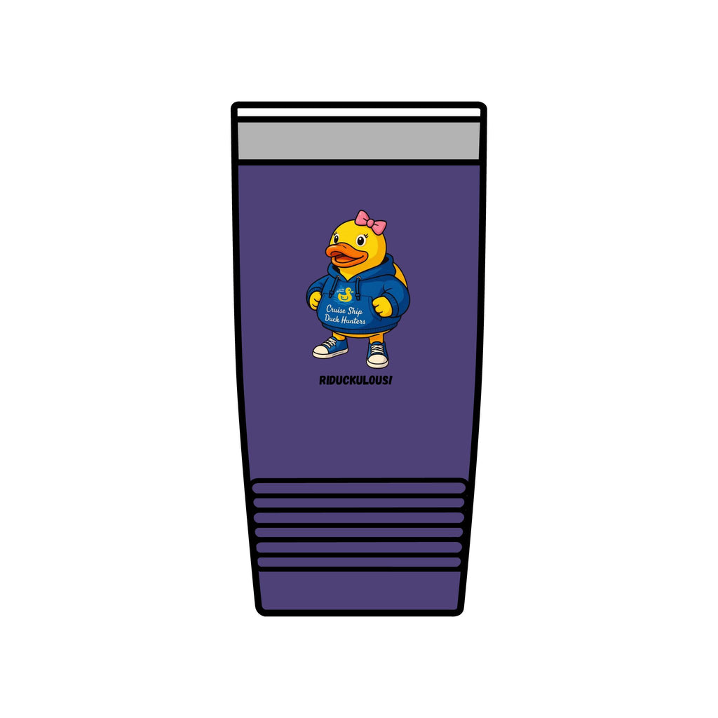 20oz Insulated Tumbler — Cute Duck Mascot Design ("Ridiculously")