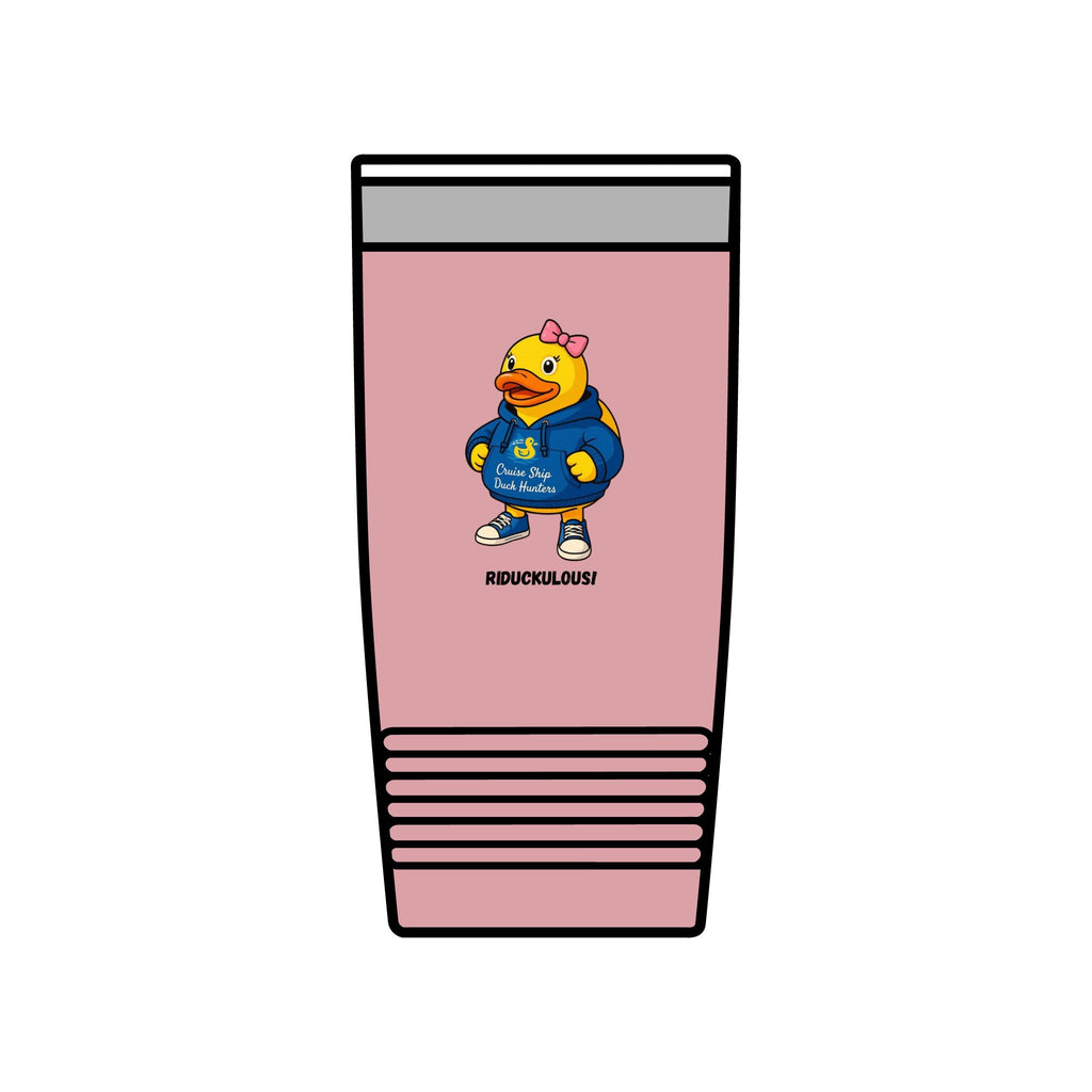 20oz Insulated Tumbler — Cute Duck Mascot Design ("Ridiculously")